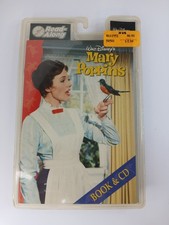 Vtg NOS Walt Disney's Mary Poppins Read Along Book and CD Retro Classic SEALED * picture