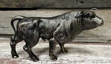 Bull Steer Cast Iron Bronze-Colored Money Coin Bank picture