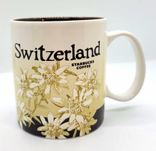 Starbucks Switzerland Coffee Mug 16 oz 2016 White/Beige/Black picture