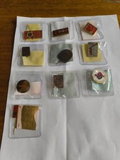 10 Vintage Russian Badge Pins Soviet Union USSR Mixed Lot Collection Antique picture