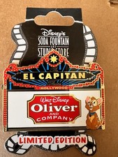 DISNEY DSF EL CAPITAN MARQUEE OLIVER AND COMPANY PIN LE 150 ON CARD picture