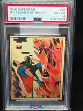 Superman Gum Inc 1940 Superman #28 The Flames of Doom PSA 4  picture