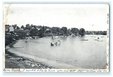 1907 The Cove Boats Water View - Wethersfield CT Early Posted View picture