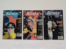 VGUC DC Batman #427 #428 #429 Newsstand Lot ‘A Death In The Family’,  picture