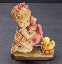 ANRI Sarah Kay Wood Carving 5.5 inch. 139/4000 “ All Mine” Valentine Design picture