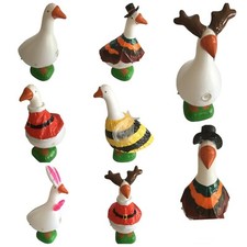 VTG 90s Inflatable Goose Christmas Thanksgiving  Easter Lawn Decor Light Up 3 FT picture