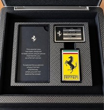 Official Ferrari 296 GTS Owner Key Ring Holder Carbon Case Prancing Horse VIP picture