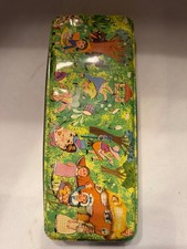 MCM Nursery Rhymes vintage pencil tin Mother Goose Humpty picture