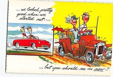 Postcard Couple Road Trip Travel Humor Card picture