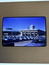 Vtg 1970s Slide Phoenix AZ Civic Plaza Holiday Inn Tower Parking Lot Cars picture