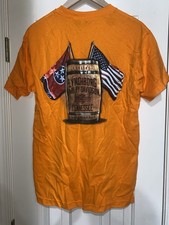 NWT Harley Davidson Motorcycles Lynchburg Orange Mens Shirt Medium picture