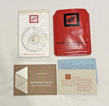 1971 Concise Circular Slide Rule & Science Tables Sama & Etani Case Sealed picture