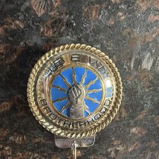 IBEW BROTHERHOOD blue filled key fob picture