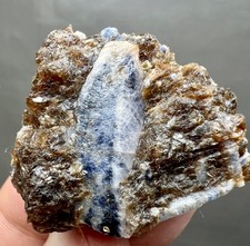 39g Natural Bi-Color Sapphire Crystals on Mica Matrix - Badakhshan Afghanistan picture
