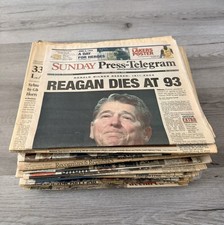 Vintage Newspaper late 80s early 90s History  Newspapers 15lbs picture