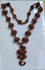 Certified Indrakshi Rudraksha Mala 1–21 Mukhi Combo Rare Spiritual Beads picture