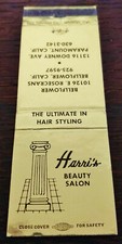 Vintage Matchcover: Harri's Beauty Salon, Bellflower & Paramount, CA 40 picture