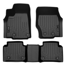 SMARTLINER All Weather Custom Fit Black 2 Row Liner Set Compatible with 2023-... picture