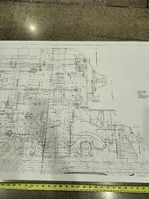 Southern Pacific Lima GS-6 4-8-4 Steam Locomotive Blueprint Drawing  picture