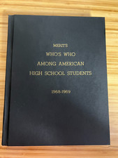1968-1969 Who’s Who Among American High School Yearbook Of Students -vintage picture