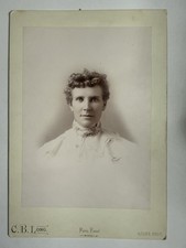 Antique c1900 C.B. Long Azusa California Paris Panel Portrait Photograph picture