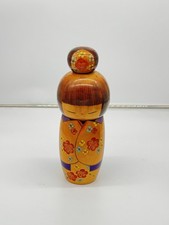 Vintage Japanese Kokeshi Doll by Kojo Tanaka Signed 11” Hand Painted Doll picture