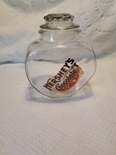 Vintage Hershey's Chocolate Glass Candy Jar with Lid picture