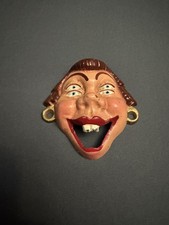 Vtg WILTON Cast Iron 4 Eyed Red Hair Woman Buck Teeth Bottle Opener Wall Mount  picture