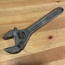 Utica Tools 10” Adjustable Wrench Drop Forged Steel Vintage USA picture
