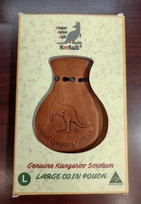 Australian Kangaroo Scrotum Pouch - Genuine Leather Large Coin Purse Dice picture