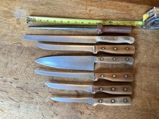 7 Pc Vtg Chicago Cutlery Set Steel Hone Bread Knife + 5 picture