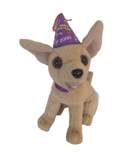 Vintage Y2K 2000 TACO BELL Talking Chihuahua Dog Stuffed Plush New Years Amigos picture