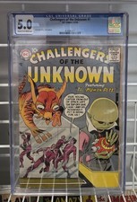 CHALLENGERS OF THE UNKNOWN #1 (DC COMICS,  1958) CGC 5.0 JACK KIRBY CVR & ART picture