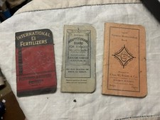 Antique 1928 & 1930s Farmers Memo from Fertilizer  Co Guano Bag all Virginia picture