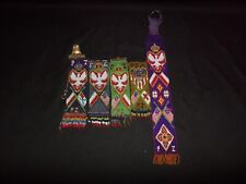 Antique Native American Tie Fob Beadwork Fraternal Conference Primitive Folk Art picture