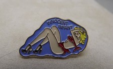 FREE SHIP Enamel AIRPLANE PIN NOSE ART Girl Lapel Pin Hat 