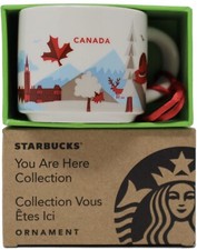 Starbucks You are Here Series Canada Ceramic Demitasse Ornament Mug, 2 Oz picture