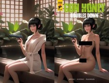 Gun Honey Doubles Down #4 Rare Tempter NSFW Wraparound Variant Cover Near Mint picture