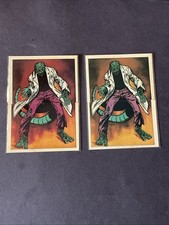 1x 1984 MARVEL SUPER HEROES SECRET WARS STICKERS # 95 AND # 96 LIZARD SET picture