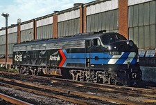 Amtrak EMD E8 No. 4316 (ex-PC nee-PRR) in Harrisburg, PA Aug 1971 8.5 x 11 Photo picture
