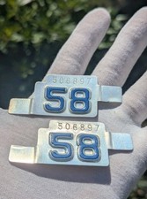1958 Oregon License Plate Tab Set **Matching Numbers  picture