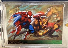 #133 1995 Fleer Spider-Man Gold Limited Parallel Vintage RARE POP π·οΈπΈοΈπ₯π₯π₯ picture
