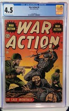 CGC 4.5 WAR ACTION #6 SEPTEMBER 1952 Atlas Comics Golden Age picture