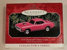 1998 Hallmark 1970 Plymouth Hemi Cuda #8 Classic American Cars Series BRAND NEW picture