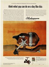 1966 SHAKESPEARE 1766 Deluxe WonderFlyte Spin Caster Fishing Reel Vintage Ad  picture