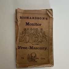 Richardson’s Monitor of Free-Masonry Book, Freemasonry Organization, 1860 picture