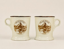 Vintage Ovaltine Buntingware Mug Cup 8oz - Set of 2 picture
