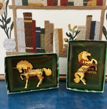 2Vintage 1983 Enesco Prancing Unicorn Figurine New In Box picture