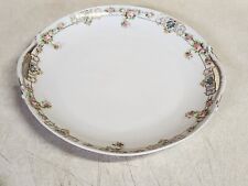 Japanese Nippon Porcelain Serving Bowl Dish Double Handled - Floral Pattern 9.5” picture