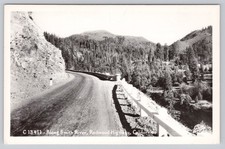 Vintage Real Photo Postcard Along Smith River Redwood Highway California picture